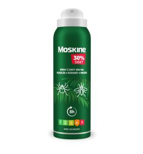 Moskine MAX spray na komary, kleszcze, meszki (30%DEET), 200ml