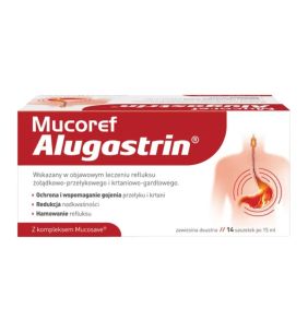 Mucoref Alugastrin, prosz., 14 sasz.