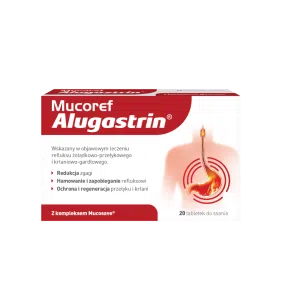 Mucoref Alugastrin, tabletki do ssania, 20 szt.