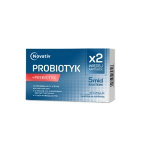 NOVATIV Probiotyk + prebiotyk 5 mld bakterii, 20 kapsułek