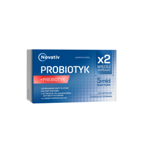 NOVATIV Probiotyk + prebiotyk 5 mld bakterii, 20 kapsułek