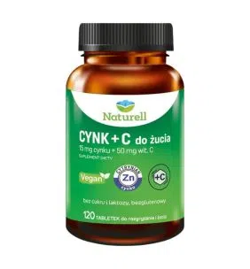 Naturell Cynk+C, tabl.do rozgr,zucia, 120 szt