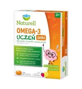 Naturell Omega 3 Uczeń, żelki, 27 szt