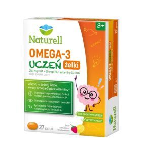 Naturell Omega 3 Uczeń, żelki, 27 szt