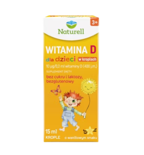 Naturell Witamina D dla dzieci, krople, 15 ml