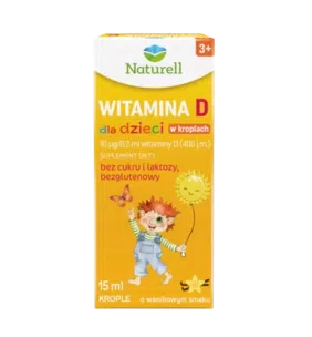 Naturell Witamina D dla dzieci, krople, 15 ml