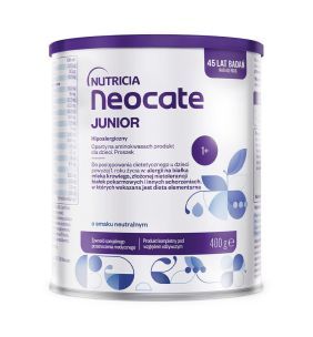 Neocate Junior 1+, żywność specjalnego przeznaczenia medycznego o smaku neutralnym, 400 g