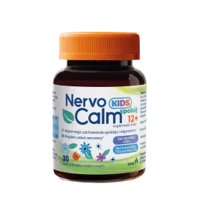 Nervo Calm Spokój Kids 12+, żelki, smak malinowy, 30 szt.