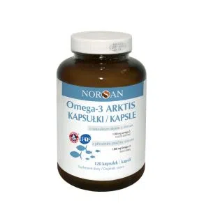Norsan, Omega-3 Arktis z naturalnym olejem z dorsza arktycznego, kaps., 120 szt