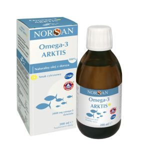 Norsan, Omega-3 Arktis z naturalnym olejem z dorsza arktycznego, 200 ml