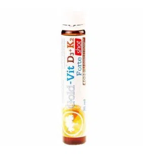 Olimp Gold-Vit D3+K2 Forte shot, plyn,sm.malin,25ml(amp.szk)