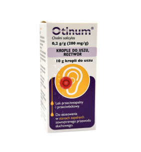 Otinum,(200 mg/g), krople do uszu,(i.row),InPh,Litwa, 10g