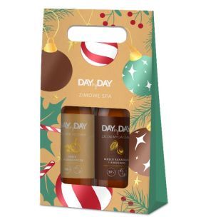 DAYbyDAY Zestaw Balsam Imbir i pomarańcza, Żel Masło kakaowe i Awokado, 2x400 ml
