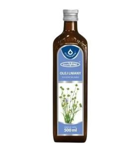 Olej lniany, tloczony na zimno,1000 ml