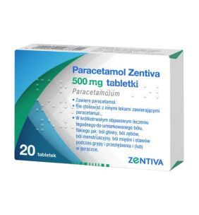 Paracetamol Zentiva, 500 mg, tabletki