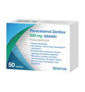 Paracetamol Zentiva, 500 mg, tabletki