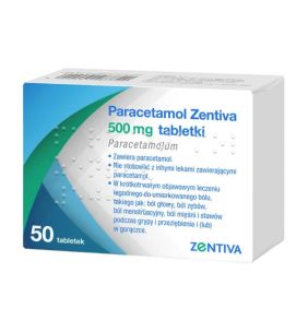 Paracetamol Zentiva, 500 mg, tabl., 50 szt