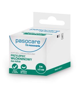 Pasocare, przylepiec włókninowy, 5 m x 5 cm, 1 szt.