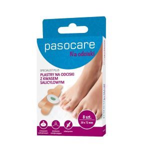 Plastry na odciski z kwasem salicylowym pasocare specialist plus