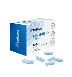 PellCore Magnez SR + B6, 60 kapsułek