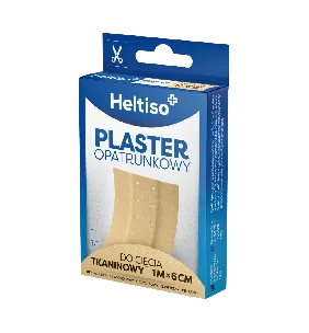 HELTISO, Plaster opatrunkowy do cięcia tkaninowy 1mx 6cm, 1 szt.