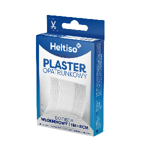 HELTISO, Plaster opatrunkowy do cięcia włókninowy 1mx 8cm, 1 szt.