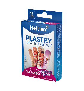 HELTISO, Plastry opatrunkowe Zestaw dla dzieci, Księżniczki i Wróżki, 12 szt.