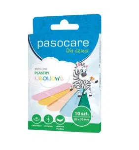 Zestaw Pasocare Kids Line, plastry neonowe, 19 x 72 mm, 10 szt.
