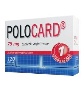 Polocard, 75 mg, tabl.dojelit.,120szt