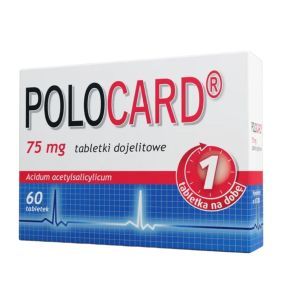 Polocard, 75 mg, tabletki dojelitowe, 60 szt.