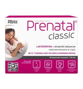 Prenatal Classic, witaminy dla kobiet w ciąży (od 13. tygodnia) i karmiących piersią, kapsułki, 90 szt.