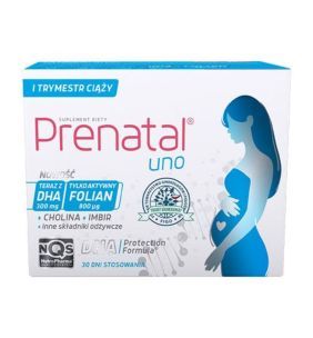 Prenatal Uno, kaps., 30 szt witamin-mineral + 30 szt DHA