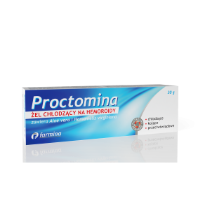 Proctomina, żel chłodzący na hemoroidy, 30 g