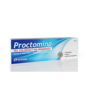 Proctomina, żel chłodzący na hemoroidy, 30 g