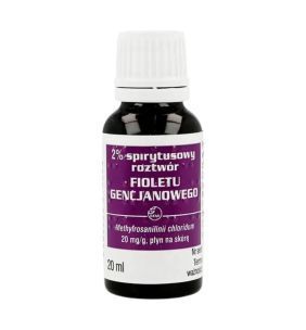 Pyoctanina (Gencjan.fiolet),2%,roztw.spiryt.,(Gemi), 20 ml