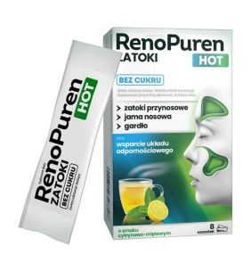 RenoPuren Zatoki Hot bez cukru, prosz.,sm.cytr.-miet.,8sasz.