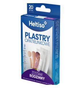 HELTISO, Plastry opatrunkowe Zestaw Rodzinny, 20 szt. 