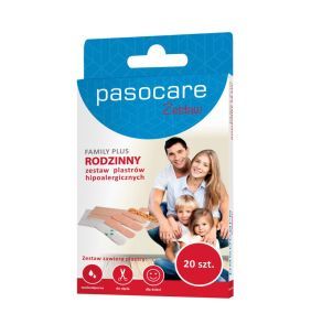 Pasocare Family Plus, zestaw plastrów, 20 szt.