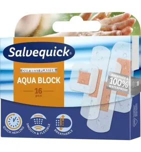 Salvequick, plastry, Aqua Block, wodoodporne,16 szt.