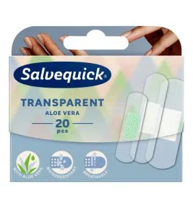 Salvequick, plastry transparentne, aloes, 20 szt