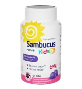 Sambucus Kids D3, zelki, 64 szt