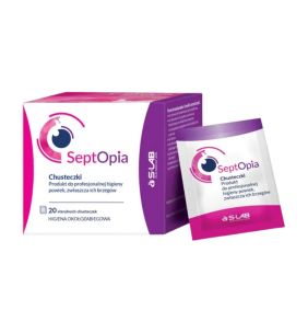 SeptOpia, chust.,steryl.,jednoraz.,d/higieny powiek, 20 szt