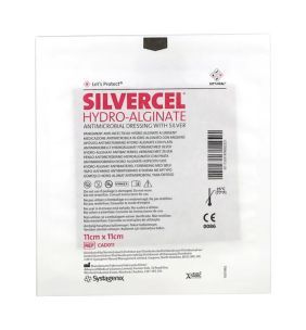 Silvercel, opatrunek hydroalginianowy ze srebrem, 11 x 11 cm, 1 szt.