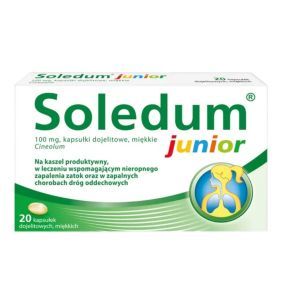 Soledum Junior, 100 mg, kaps.dojelit.miękkie, 20 szt