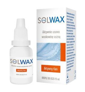 Solwax Active,krople,do usuw.woskowiny usznej,15ml