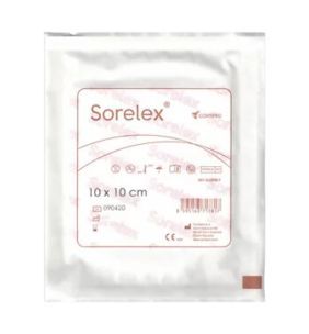 Sorelex, opatrunek przeciwbakteryjny, 10 cm x 10 cm, 1 szt.