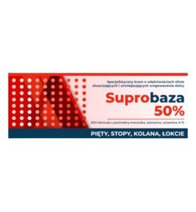 Suprobaza 50%, krem, złuszcz.,d/pięt,kolan,łokci, 30 g