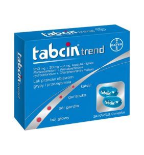 TABCIN TREND, 250 mg + 30 mg + 2 mg, kapsułki miękkie