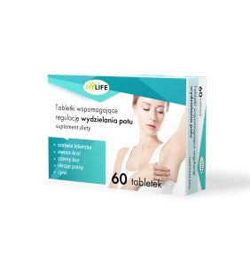Tabletki wspomagające regulację wydzielania potu, 60 szt.