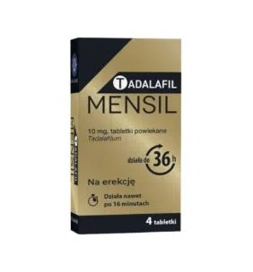 Tadalafil Mensil, 10 mg, tabl.powl., 4 szt
